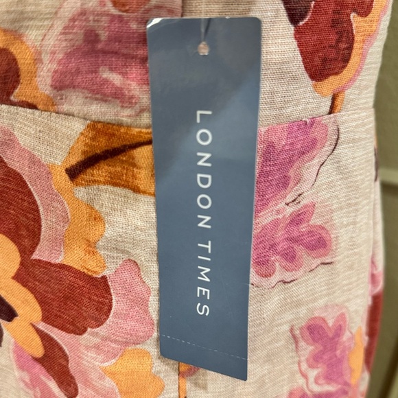 LONDON TIMES Women’s Floral Puff Sleeve Empire Waist Midi Dress. Size 10 - Picture 9 of 12